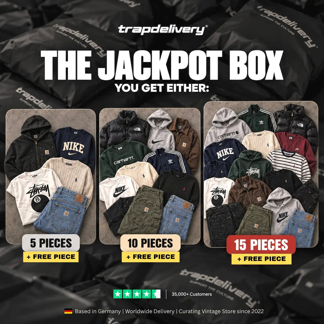 THE JACKPOT BOX UP TO 15 PIECES INSIDE